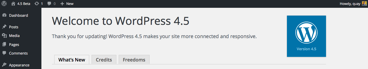 WordPress 4.5