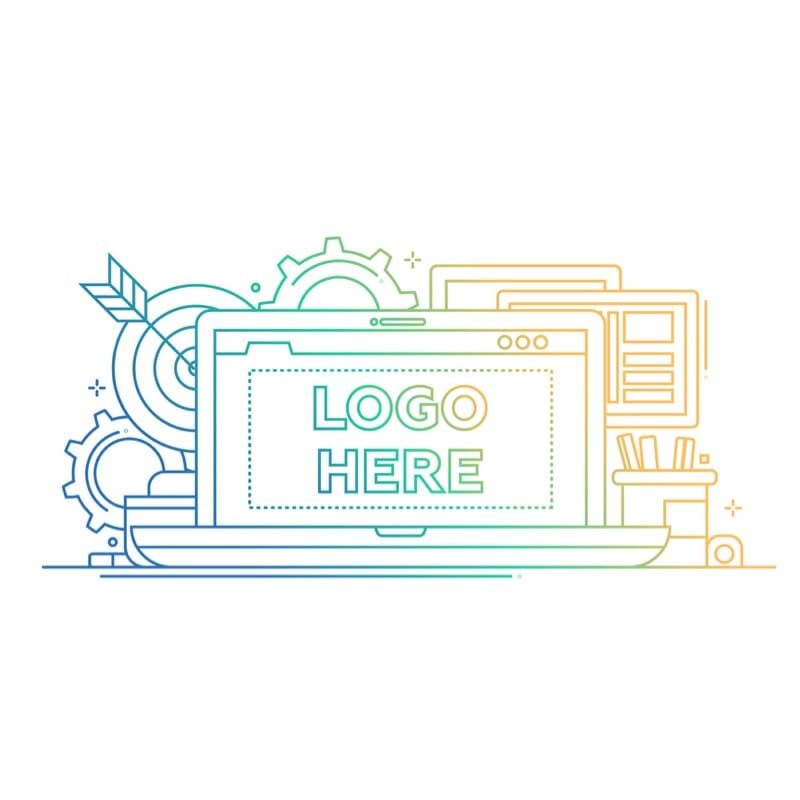 logo design 800 x 800 Website logo designs by Press Wizards